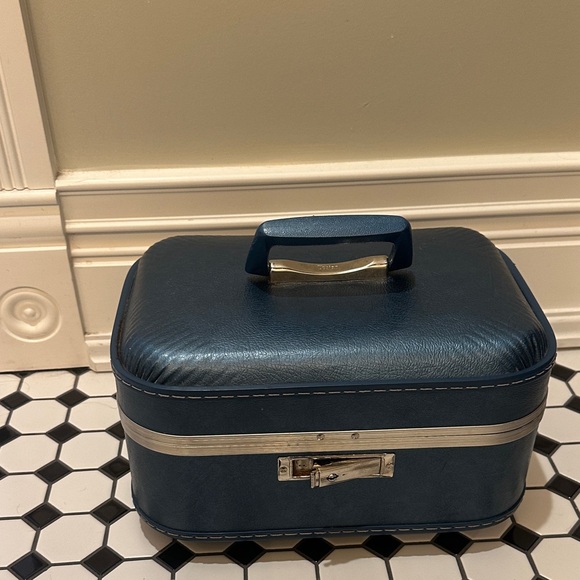 Trojan Vintage Suitcase Other - Trojan Vintage Blue Travel Case